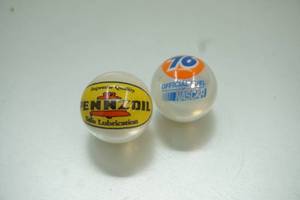 lot 308 image: Pennzoil and 76 marble shooters