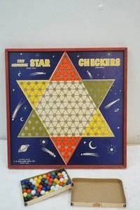 lot 310 image: Chinese Checkers game with marbles