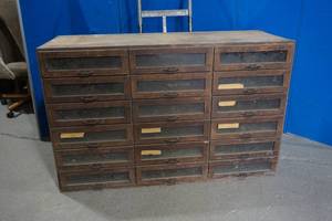lot 269 image: glass door cabinet