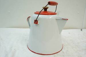lot 324 image: large enamel water pitcher