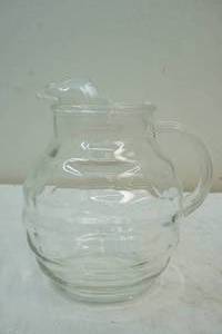 lot 328 image: glass beehive water pitcher