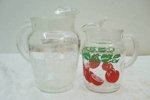 lot 330 image: glass water pitchers