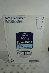 WinCup 16 Oz Foam Cups - 500 Count