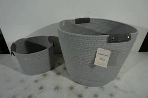 Brightroom Coiled Rope Floor Baskets