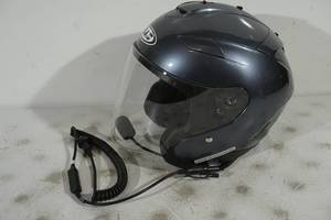 HJC IS-33 II Open Face Motorcycle Helmet with Shield and Microphone - Small