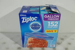 Ziploc Gallon Freezer Bags - 152 Count