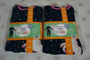 NEW Members Mark 12 Month Pajamas - 4 Total