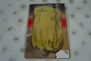 2 Pairs of Plainsman Leather Work Gloves - XL