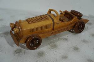 1931 Mercedes SSKL Wood Car Scale Replica