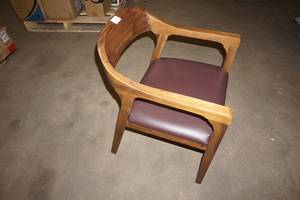Wood Frame Padded Seat Chair