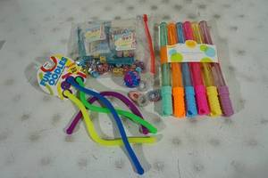 Bubble Wands, Dice, Noodle Fidgets