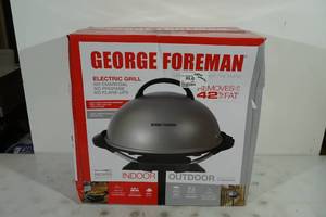 NEW George Foreman IndoorOutdoor Electric Grill