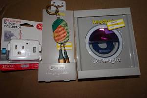 NEW Heyday Selfie Light, Charging Cable - USB Charging Surge Protector