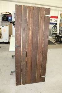 lot 345 image: Wood Exterior Gate Door, Hinges and Latch
