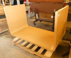 lot 9 image: Display or work table (laying upside down), laminate