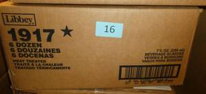 lot 16 image: Brand new case of 72 Libbey 7-34 oz glasses