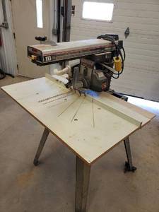 lot 51 image: Old but working Craftsman 10 inch radial arm saw