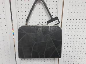 House Of Harlowe Black Patch Handbag