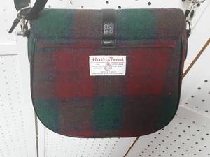 Harris Tweed Plaid Shoulder Back