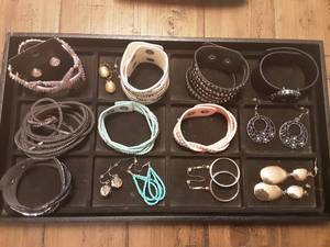 Lot Of 8-Bracelets & 8-Pair Pierced Earrings
