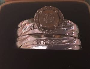 2-Piece Wedding Set Marked .925