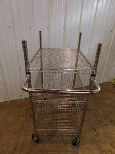lot 18 image: Rolling Wire Cart - 18 x 24 x 40(h)