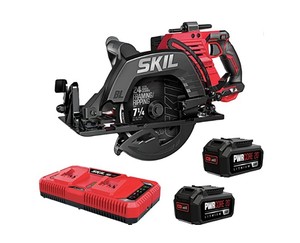 lot 1 image: NEW Skill PWR CORE 20 XP Brushless 7 14 Rear Handle Circular Saw Kit