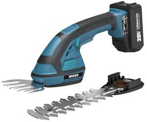 lot 34 image: NEW Wesco 20V Cordless Grass Shear-Bush Trimmer-Grass Cutter