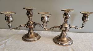 lot 28 image: Arrowsmith Sterling Silver 6 Candlestick Candleholder
