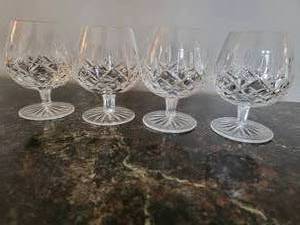 lot 31 image: Waterford Irish Crystal Brandy Glasses  set of 4
