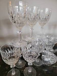 lot 127 image: Gorham Crystal Wine Althea Glasses, set of 25
