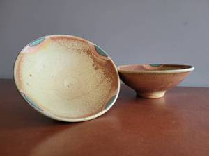 lot 29A image: Art Pottery Earthen Ware Bowl Grouping of Two