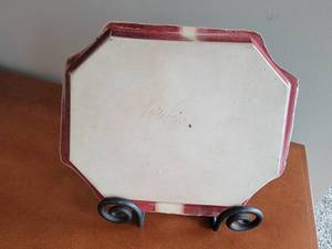 lot 24A image: Art Pottery Petal Earthenware Platter Tray