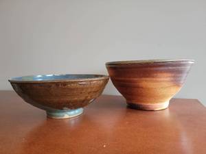 lot 24B image: Art Pottery Mid-Size Bowl Pairing