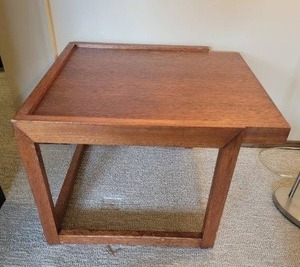 lot 12B image: Vintage Mid-Century Modern Side Table by Brown-Saltman - B
