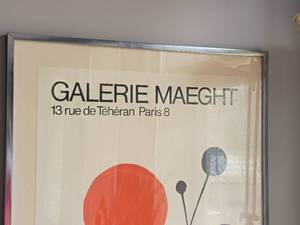 lot 316 image: 1960s Alexander Calder Gallery Poster