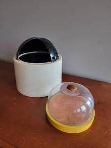 lot 310 image: Mid-Century Dome Wine Cooler & Cheese Tray