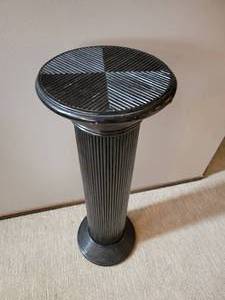 lot 217 image: Black Wooden Pedestal