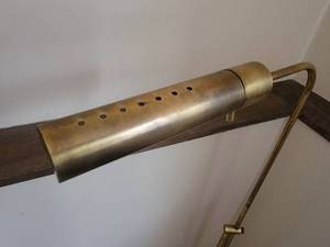 lot 48B image: Vintage Brushed Brass Floor Lamp