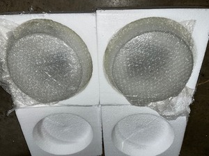 lot 38 image: Globe Electric Jones 11 in. 2-Lights Bronze Flush Mount with Frosted Glass Shade