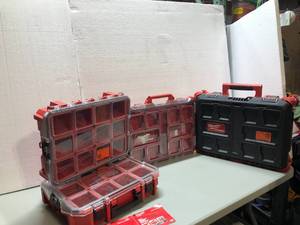 lot 18 image: Milwaukee Storage Boxes - 4 differents sizes - review all pictures