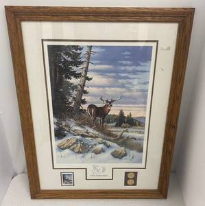 Derk Hansen Pencil Signed  Where Freedom Reigns  Collectors Edition Print.