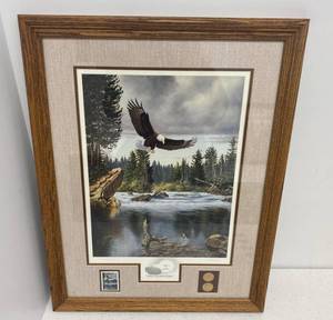Derk Hansen Pencil Signed  Where Freedom Reigns  Collectors Edition Print