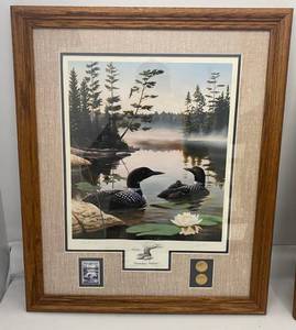 Leo Stans Pencil Signed Collectors Edition Print  Boundry Waters 