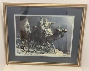 Arnold Friberg Three Wisemen Framed Print