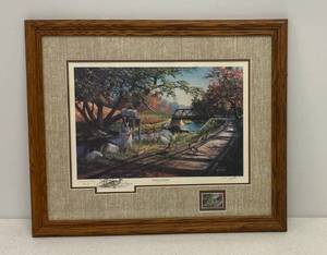 Ken Zylla Commemorative Print Pencil Signed with Stamp