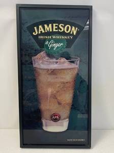 Framed Jameson Irish Whiskey & Ginger Advertising