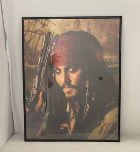 Framed Jack Sparrow Poster