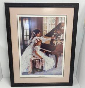 Sandra Kuck Pencil Signed Framed Print Titled  First Recital  LOW RUN PRINT 3150
