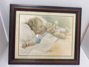 Bessie Pease Gutmann Print Titled  Happy Dreams 